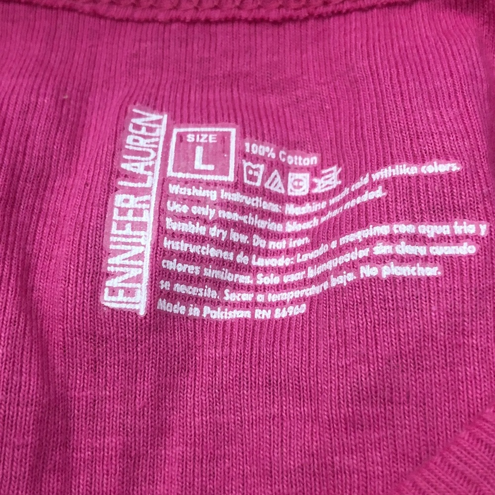 Women's Ribbed Racerback Tank Top - Hot Pink - Picture 2 of 3